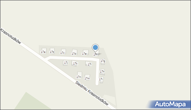 Kamieniec Wrocławski, Siedmiu Krasnoludków, 17f, mapa Kamieniec Wrocławski