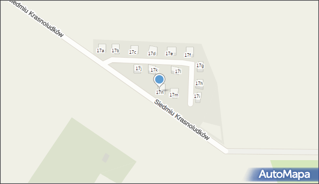 Kamieniec Wrocławski, Siedmiu Krasnoludków, 17n, mapa Kamieniec Wrocławski