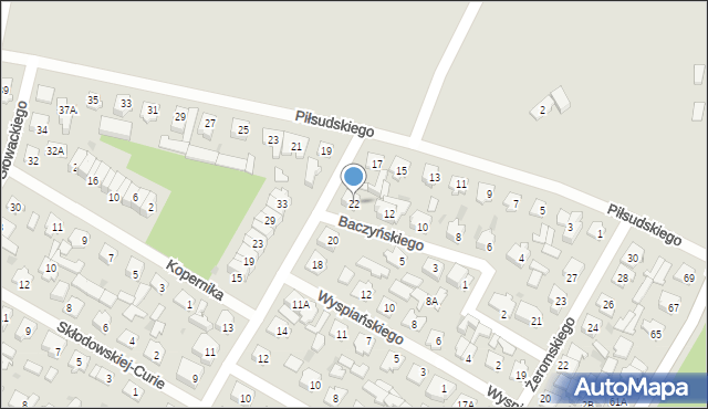 Karczew, Sienkiewicza Henryka, 22, mapa Karczew