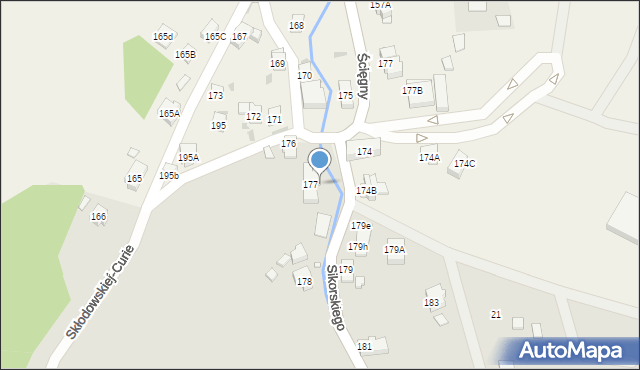 Karpacz, Sikorskiego Władysława, gen., 177A, mapa Karpacz