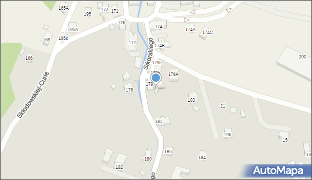 Karpacz, Sikorskiego Władysława, gen., 179d, mapa Karpacz