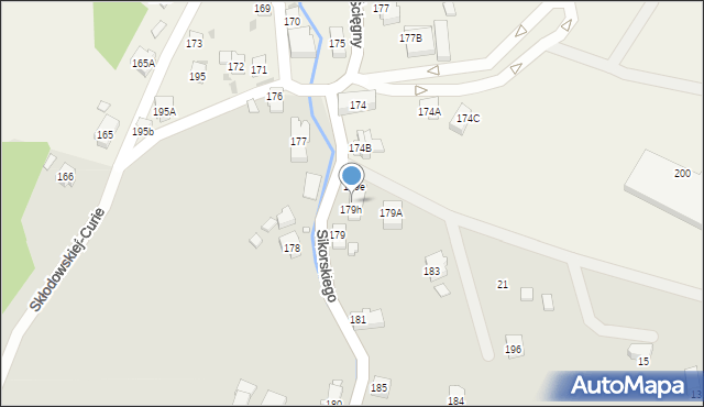 Karpacz, Sikorskiego Władysława, gen., 179g, mapa Karpacz