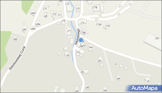 Karpacz, Sikorskiego Władysława, gen., 179h, mapa Karpacz