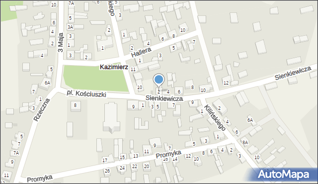 Kazimierz, Sienkiewicza Henryka, 2, mapa Kazimierz