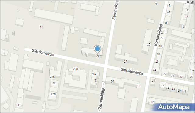 Kluczbork, Sienkiewicza Henryka, 29, mapa Kluczbork