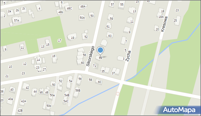 Kobyłka, Sikorskiego Władysława, gen., 69, mapa Kobyłka