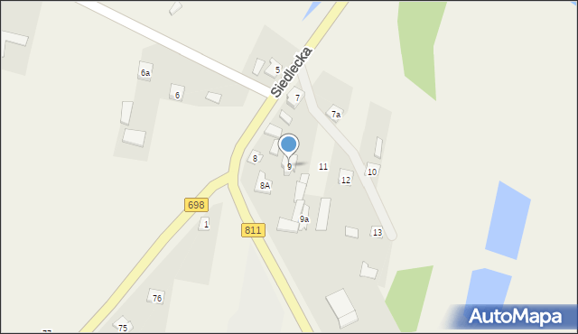 Konstantynów, Siedlecka, 9, mapa Konstantynów