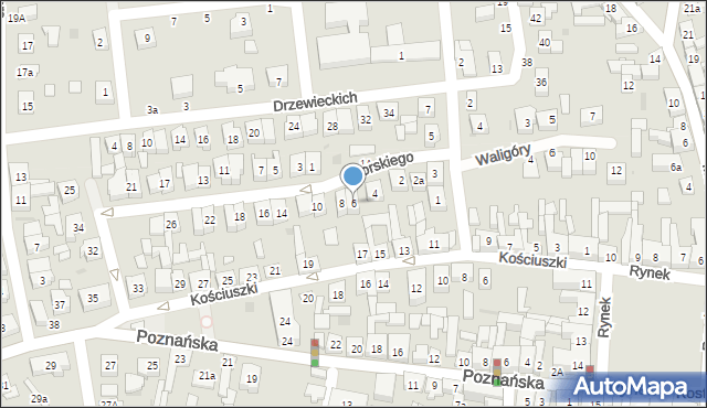 Kostrzyn, Sikorskiego Władysława, gen., 6, mapa Kostrzyn