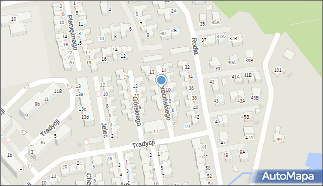 Koszalin, Sierocińskiego Romana, 9, mapa Koszalina