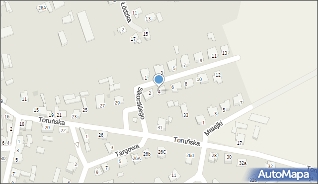 Krajenka, Sikorskiego Władysława, gen., 4, mapa Krajenka