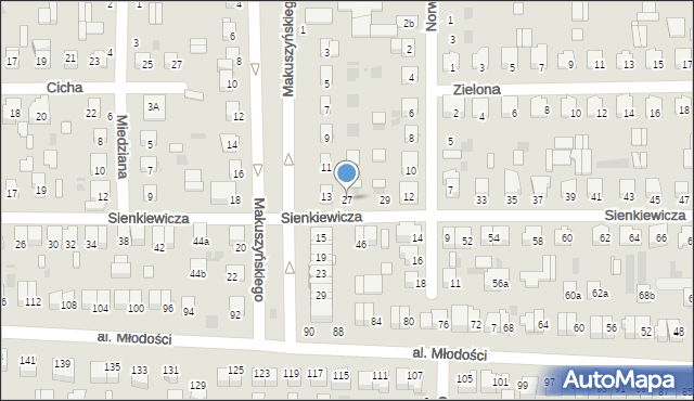 Kraśnik, Sienkiewicza Henryka, 27, mapa Kraśnik