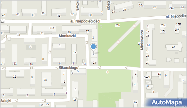 Kraśnik, Sikorskiego Władysława, gen., 2, mapa Kraśnik