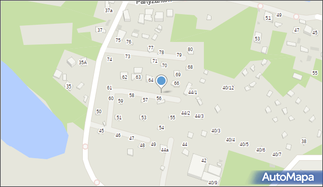 Krasnobród, Sikorskiego Władysława, gen., 65, mapa Krasnobród