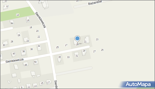 Kroczyce, Sienkiewicza Henryka, 19, mapa Kroczyce