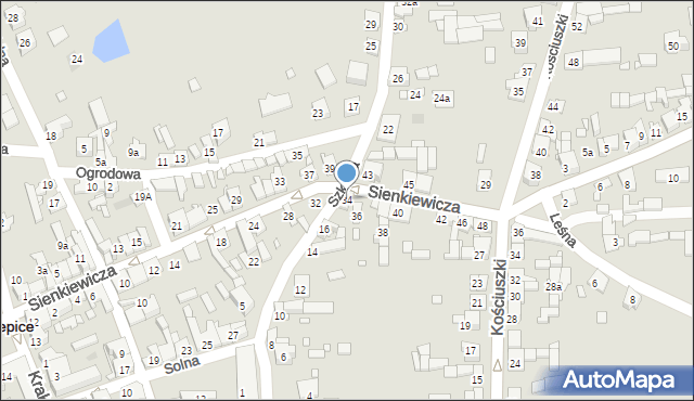 Krzepice, Sienkiewicza Henryka, 34, mapa Krzepice