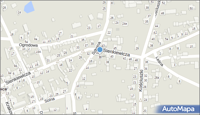 Krzepice, Sienkiewicza Henryka, 36, mapa Krzepice