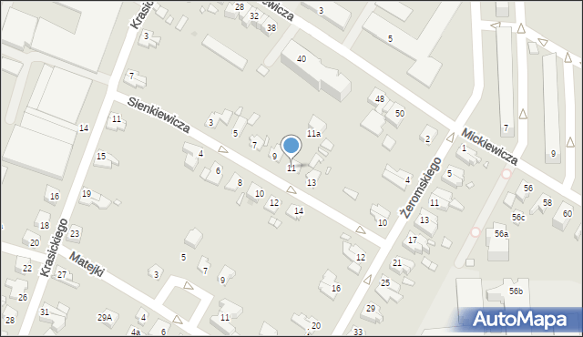 Kwidzyn, Sienkiewicza Henryka, 11, mapa Kwidzyn