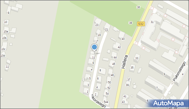 Kwidzyn, Sikorskiego Władysława, gen., 13, mapa Kwidzyn