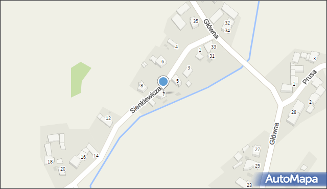 Landzmierz, Sienkiewicza Henryka, 7, mapa Landzmierz