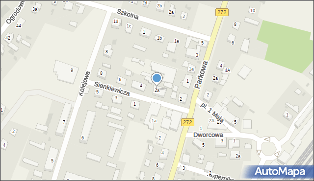 Laskowice, Sienkiewicza Henryka, 2a, mapa Laskowice