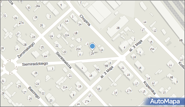 Legionowo, Siemiradzkiego Henryka, 2A, mapa Legionowo