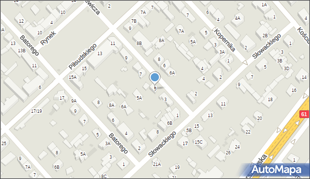 Legionowo, Sienkiewicza Henryka, 5, mapa Legionowo