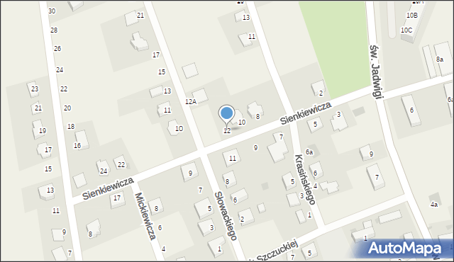 Legnickie Pole, Sienkiewicza Henryka, 12, mapa Legnickie Pole