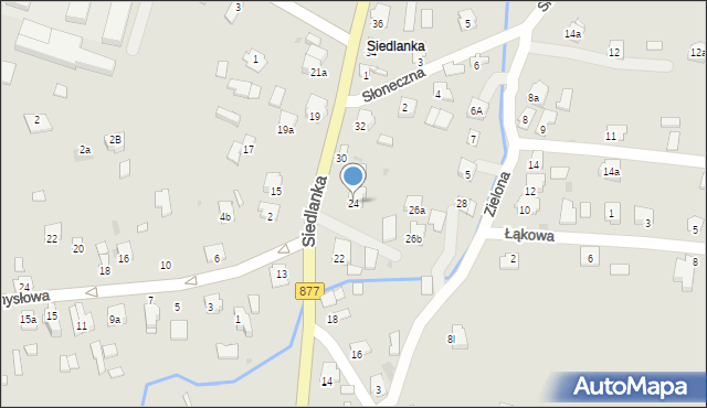 Leżajsk, Siedlanka, 24, mapa Leżajsk
