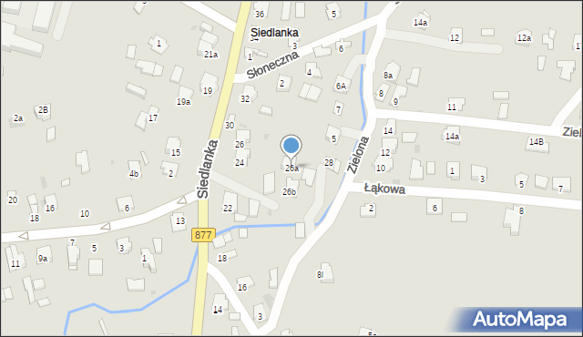Leżajsk, Siedlanka, 26a, mapa Leżajsk