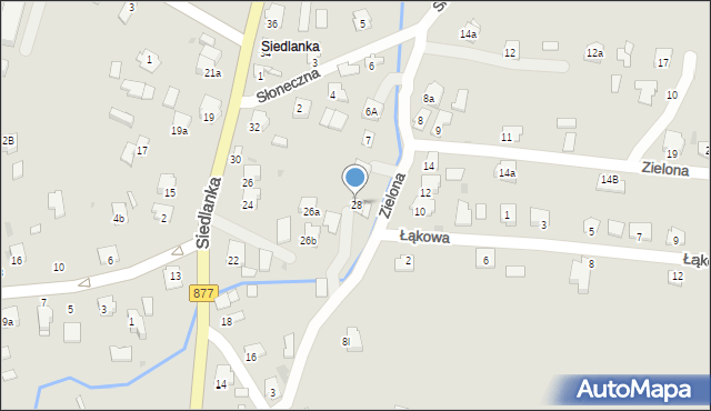 Leżajsk, Siedlanka, 28, mapa Leżajsk