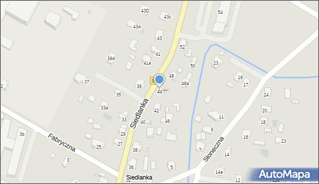 Leżajsk, Siedlanka, 44, mapa Leżajsk