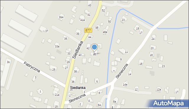 Leżajsk, Siedlanka, 46, mapa Leżajsk
