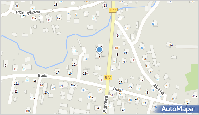 Leżajsk, Siedlanka, 7, mapa Leżajsk