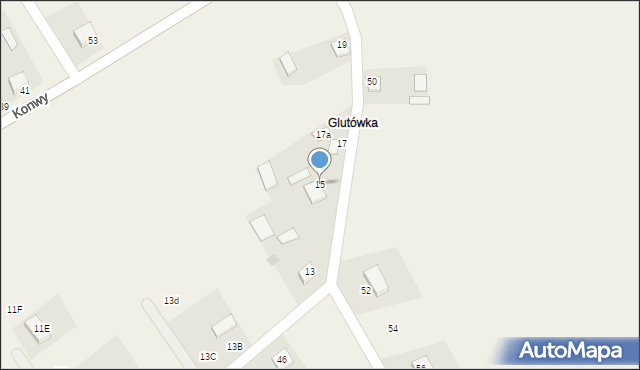 Lipniki, Sierbińskiego E., ks. kan., 15, mapa Lipniki