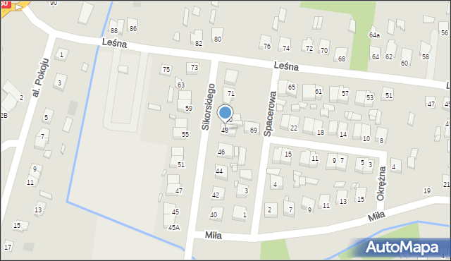 Łochów, Sikorskiego Władysława, gen., 48, mapa Łochów