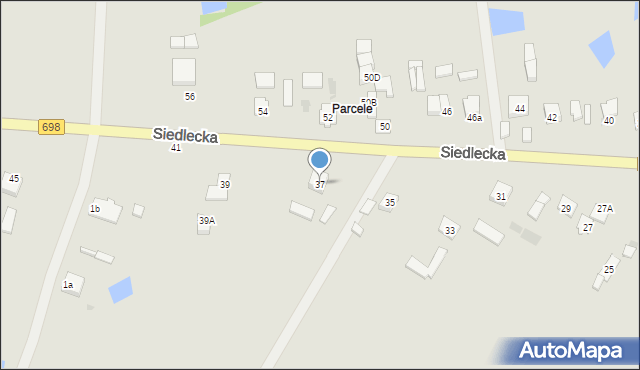 Łosice, Siedlecka, 37, mapa Łosice