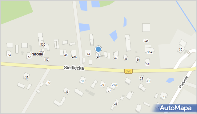 Łosice, Siedlecka, 42, mapa Łosice