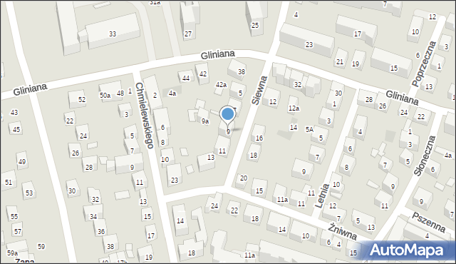 Lublin, Siewna, 9, mapa Lublina