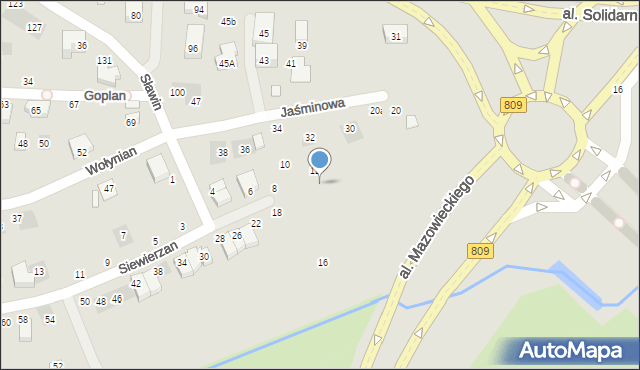 Lublin, Siewierzan, 14, mapa Lublina