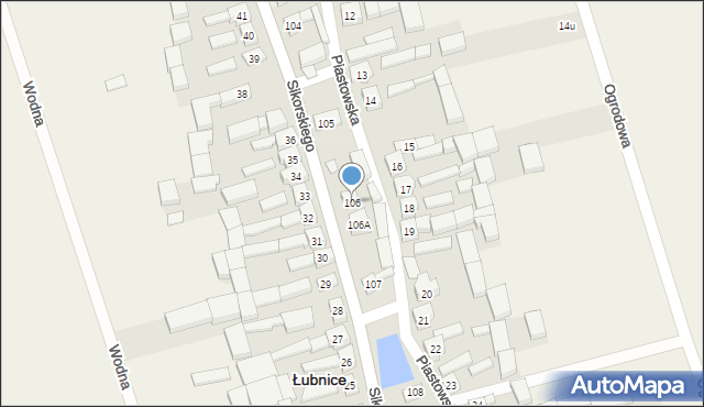 Łubnice, Sikorskiego Władysława, gen., 106, mapa Łubnice