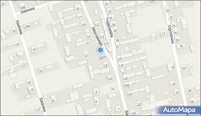 Łubnice, Sikorskiego Władysława, gen., 12a, mapa Łubnice