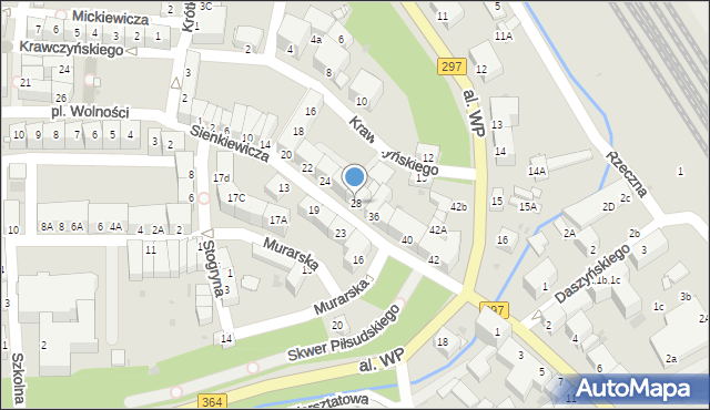 Lwówek Śląski, Sienkiewicza Henryka, 28, mapa Lwówek Śląski