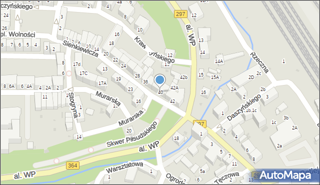Lwówek Śląski, Sienkiewicza Henryka, 40, mapa Lwówek Śląski