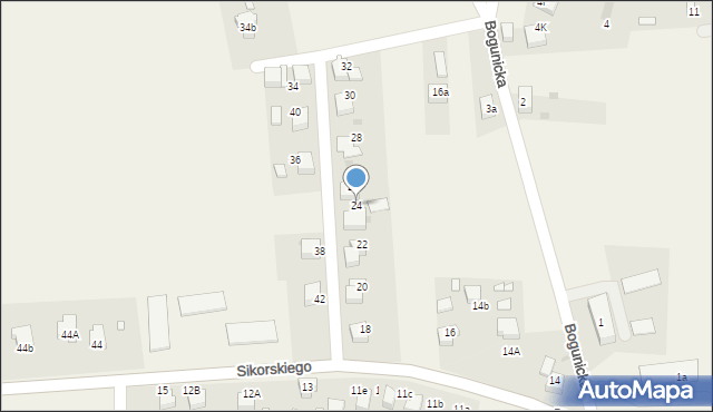 Lyski, Sikorskiego Władysława, gen., 24, mapa Lyski