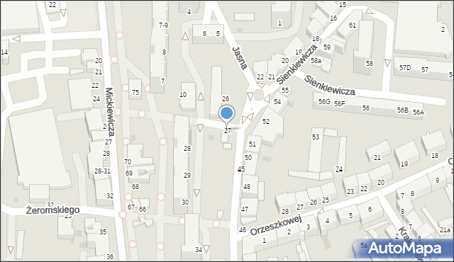 Malbork, Sienkiewicza Henryka, 27, mapa Malborka