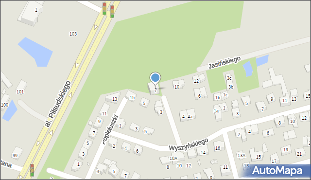 Marki, Sikorskiego Władysława, gen., 7, mapa Marki