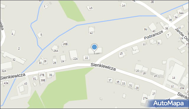 Miechów, Sienkiewicza Henryka, 22b, mapa Miechów