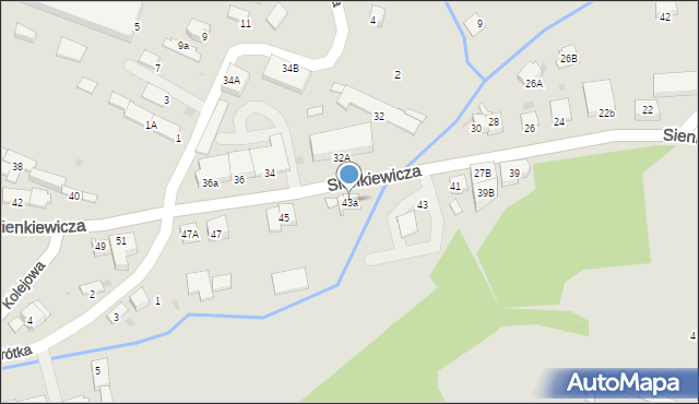 Miechów, Sienkiewicza Henryka, 43a, mapa Miechów