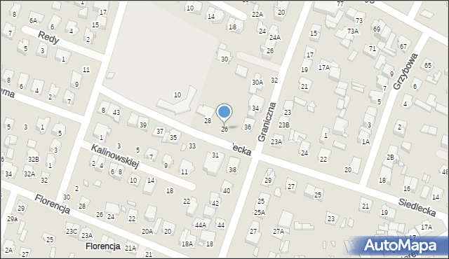 Mińsk Mazowiecki, Siedlecka, 26, mapa Mińsk Mazowiecki