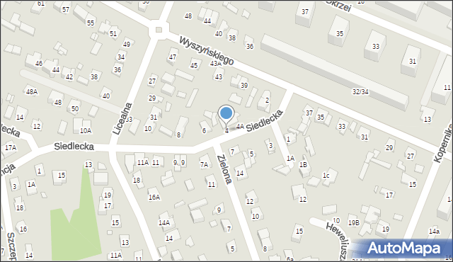 Mińsk Mazowiecki, Siedlecka, 4, mapa Mińsk Mazowiecki